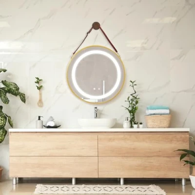 Image de Miroir LED à accrocher PRO.TEC Picerno 60 x 4 cm blanc chaud froid