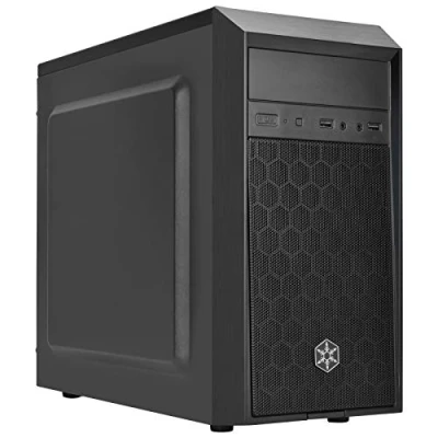 Image de SilverStone SST PS16B Étui Micro ATX Precision Mini Tower, Faible bruit, Noir