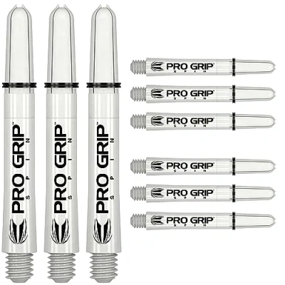 Image de Target Darts 3 x Jeux of Blanc Pro Grip Spin Dart Stems Moyen 9 po au Total
