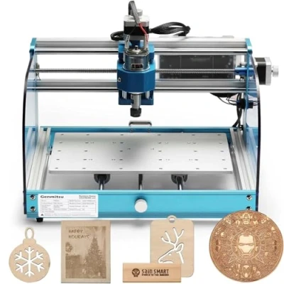 Image de Fraiseuse CNC Genmitsu 3018 PROVer V2 avec interrupteurs de fin course et arrêt d&#039;urgence, Axe Z amélioré plateau en aluminium, Surface travail 284 x 180 40mm