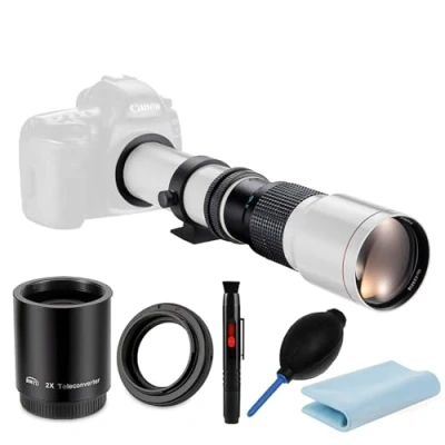 Image de JINTU 500 1000mm f/8 Téléobjectif Lentille pour Canon EF/EF S EOS 2000D 4000D 1100D 1000D 400D 450D 500D 550D 650D 700D 200D 250D 800D 850D 750D 60D 70D 80D 90D T7I T7 T6I T5I T5 SLR