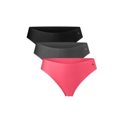 Image de Danish Endurance 3 PACK String, Femme, Taille: Medium, Multicolour (black, grey, pink)