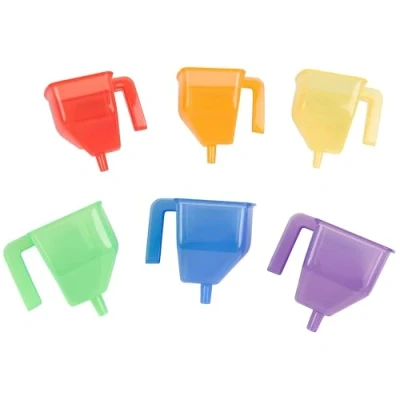 Image de TickiT 73113 Translucent Colour Funnels Pack of 6