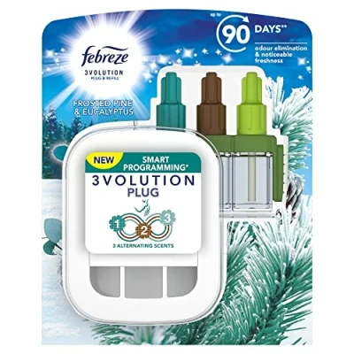 Image de Febreze 3Volution Kit de démarrage désodorisant à programmation intelligente Pin givré 20 ml