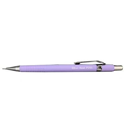 Image de Pentel P200 Series Portes mines technique gamme pastel, 0,5 mm, Corps violet Lot de 12