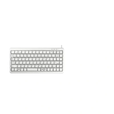 Image de CHERRY Compact Keyboard G84 4100, disposition italienne, clavier QWERTY, filaire, design compact, mécanique ML, gris clair