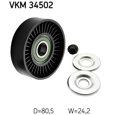 Image de SKF VKM 34502 Galet Enrouleur SAAB: 9 5 Berline, Break, 900 II Cabriolet