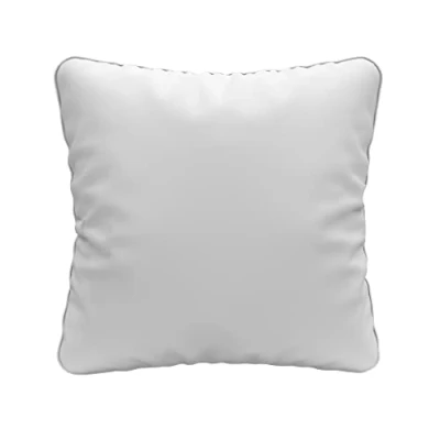 Image de Soleil d&#039;ocre, Oreiller, Nuage, Blanc, 65x65 cm, Uni, Coton