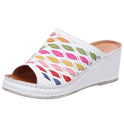 Image de Gemini Sabots Femme 032670 02, Pointure:40 EU, La Couleur:Blanc