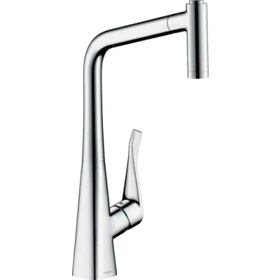 Image de hansgrohe Metris M71 Mitigeur de cuisine 320, avec douchette extractible 2 jets, chromé, 14820000