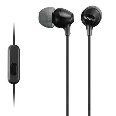 Image de Sony MDR EX15APB Ecouteurs Intra auriculaires avec Microphone Noir (Reconditionné)