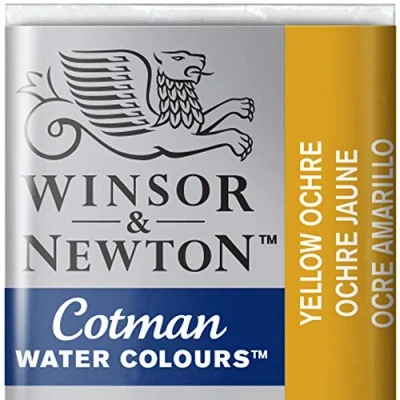 Image de Winsor &amp; Newton Cotman Aquarelle 1/2 Godet Ocre Jaune