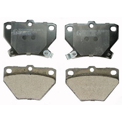 Image de DENCKERMANN B110871 Jeu de plaquettes frein Essieu arrière avec indicateur d&#039;usure TOYOTA: Yaris I 3/5 portes, Corolla IX portes