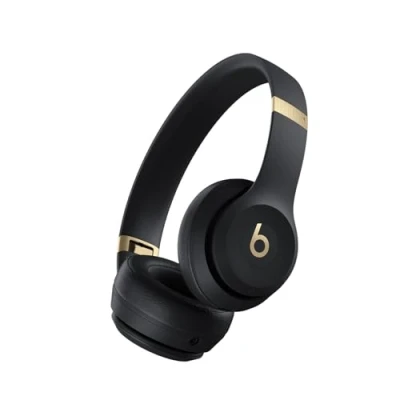 Image de Beats Solo 4 Casque Supra auriculaire sans Fil Bluetooth, Apple et Android Compatible, 50 Heures d’autonomie Noir Or