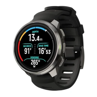 Image de SUUNTO Ocean Ordinateur de Plongée Montre Sport, Écran AMOLED, 10ATM/7 Bar, GPS GNSS Bi Bande Carte Hors Ligne, 95+ Sports, Tracker d&#039;Activités, Cardiofréquencemètre, 60H d&#039;Autonomie en Mode Dive