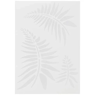 Image de Efco Pochoir Fougères dans 3 Designs, en Plastique, Transparent, A5