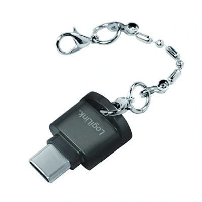 Image de LogiLink CR0039 Lecteur de Carte USB C vers Micro SD en Tant Que Porte clés