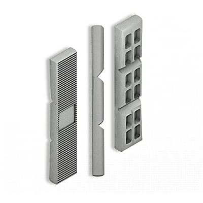 Image de DOJA BARCELONA Cales de Vitrage 8mm Grise 100 Pcs Blocs d&#039;Écartement en Plastique, Entretoise Polypropylene Plaques d&#039;Espacement avec Points Rupture pour Rangement, Équilibrage...