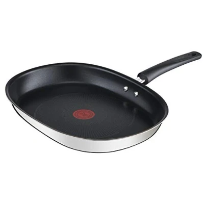 Image de Tefal Emotion Poêle à poisson 36 cm, Revêtement antiadhésif, Garantie10 ans, Base épaisse, Diffusion de chaleur homogène, Elégance, Poignée robuste, Induction, Indicateur cuisson E3021204