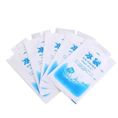 Image de Gel Ice Pack Set 10Pcs Réutilisable Auto scellant Structure Packs Refroidissement Sacs pour Nourriture Légumes Vin Médical Usage Industriel(200ml)