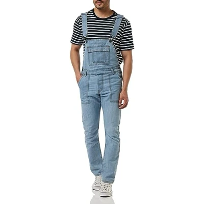 Image de Enzo Men&#039;s EZD390 VEN Denim Dungarees Overalls, Bleu, 32