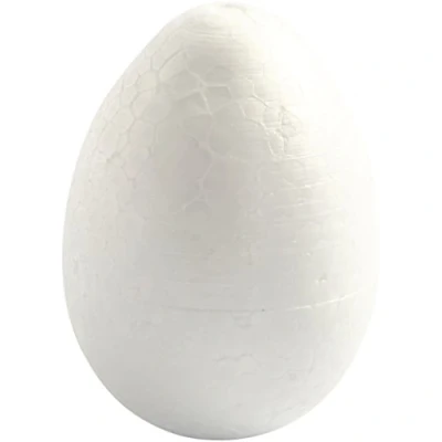 Image de Oeufs en polystyrène Blanc 10 cm 5 pcs