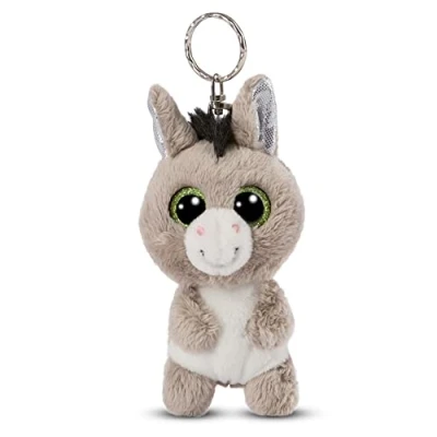 Image de NICI Glubschis : l’Originale Âne Donki en Porte clés 9cm Pendentif Peluche pour Cordon, Clef et Trousseau Bonheur de Sac Cadeau Original Enfant