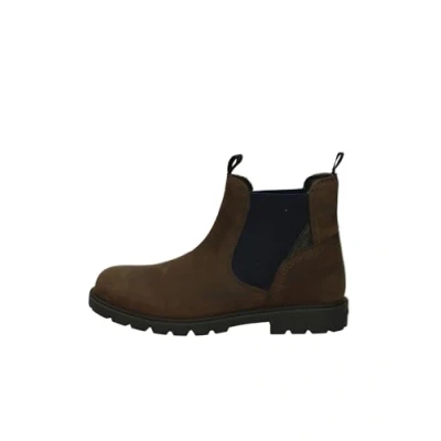 Image de Geox Shaylax Bottines pour enfants, Taille: 26, Brown Cuir et textile