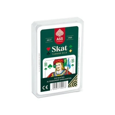 Image de ASS Thuringe Altenburger 22570027 Skat Image de Tournoi Jeu Cartes dans Un étui en Plastique, Jaune