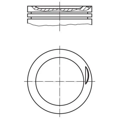 Image de MAHLE ORIGINAL 030 83 02 Piston 83,01 AUDI: A4 B7 Avant