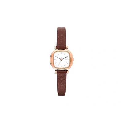 Image de KOMONO Moneypenny Monogram Montre Analogique Japonaise pour Femmes en Auburn avec Bracelet Acier Inoxydable