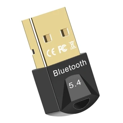 Image de iLamvie Dongle Bluetooth 5.4 Clé USB pour PC Clé, USB, Casque, Manette, Clavier, Smartphone, Tablette, avec Windows 11/10 / 8.1/7 (Noir)