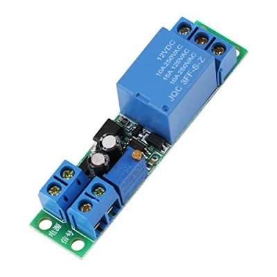 Image de Module Relais Signal Ajustable 0 à 25 Seconds Delay Trigger off Timer Relay Board for Car Lamp Smart Home DC 12V