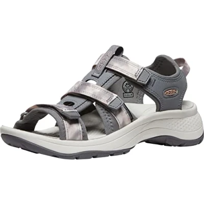 Image de KEEN Femme Astoria West Open Toe Sandales, Fawn/Tie Dye, 37.5 EU