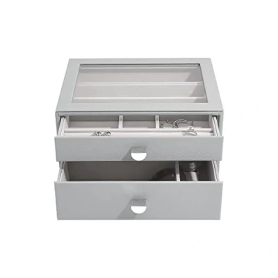 Image de Stackers Pebble Grey Classic Jewellery Box Set of 2 (with Drawers)