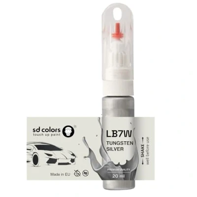 Image de SD COLORS Pinceau de retouche en tungstène argenté LB7W B7W 20 ML Pour réparer les rayures (juste la peinture)
