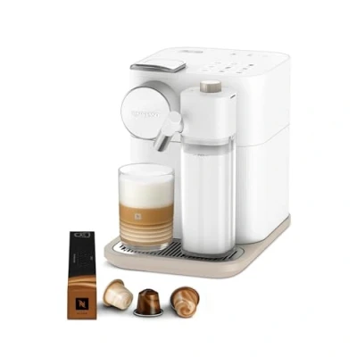 Image de Nespresso De&#039;Longhi Machine à café Gran Lattissima EN640.W avec système de lait automatique, pression 19 bar, 1400 W, Blanc