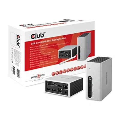 Image de CLUB3D The Club 3D CSV 3104D USB 3.2 Gen 1 4K UHD at 30Hz Mini Docking Station Ultra slim design Neuf