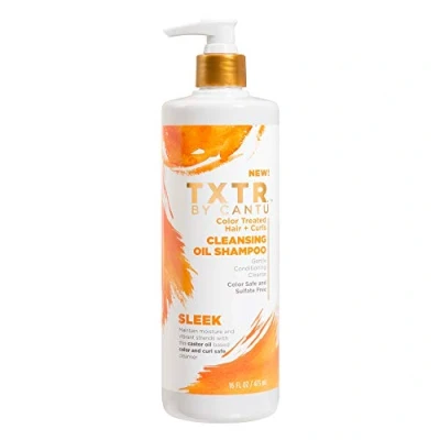 Image de Cantu Shampoing Nettoyant à l&#039;Huile Idéal pour Cheveux et Boucles Colorés Nettoyage Revitalisant Doux Ajoute Luminosité Humidité 473 ml