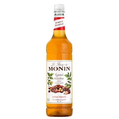 Image de Monin Sirop de noisettes grillées Bouteille 1 litre