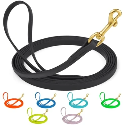 Image de Viper Laisse de Suivi Travail en biothane Longue Ligne pour Chiens 2 Couleurs et 6 Tailles, 1,9 cm x 10,1 m