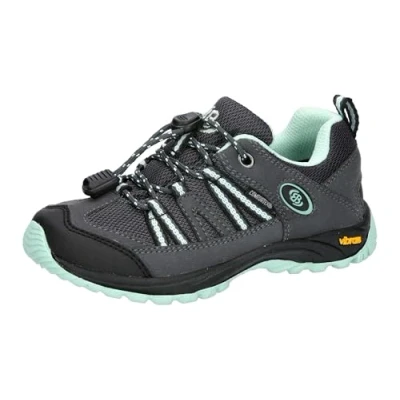 Image de Brütting Ohio Low Chaussure de Course Tout Terrain, Anthracite, Vert Menthe, 40 EU