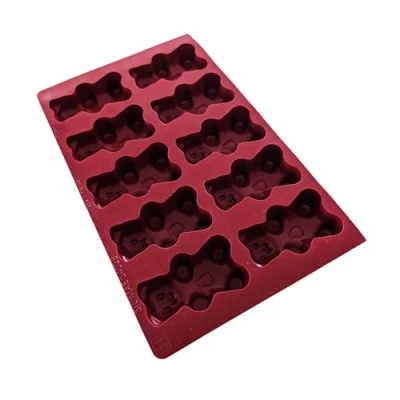 Image de Maé Moule Ourson Géant 10 Alvéoles Silicone Alimentaire Premium Anti Adhérent Souple, Démoulage Facile et Net Résiste Températures 45C/+280C 118 ml