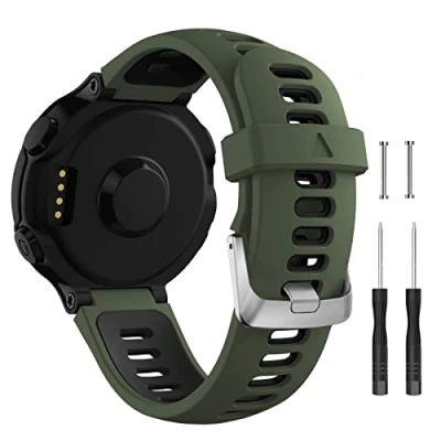 Image de Bracelet pour Garmin Forerunner 735XT, de Remplacement Libération Rapide en Silicone Mince 735XT 235 235Lite 230 220 620 630