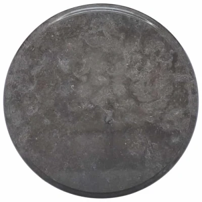 Image de vidaXL Dessus de Table Remplacement Salle à Manger Rechange Basse Jardin Noir Ø40x2,5 cm Marbre