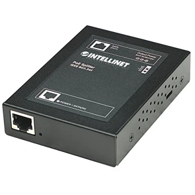 Image de Intellinet Power over Ethernet POE + répartiteur 5 V, 7,5 9 12 V 28 Noir