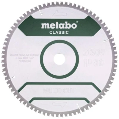 Image de Lame de scie circulaire METABO Classic &quot;Multi Cut&quot; 305x30, Z80 FZ/TZ 5
