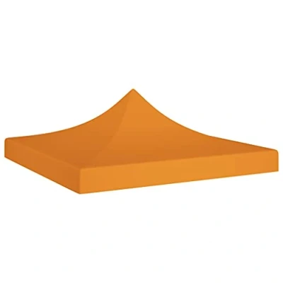 Image de vidaXL Toit de Tente Réception Toile Chapiteau Remplacement Escamotable Pavillon Jardin 3x3 m Orange 270 g/m²