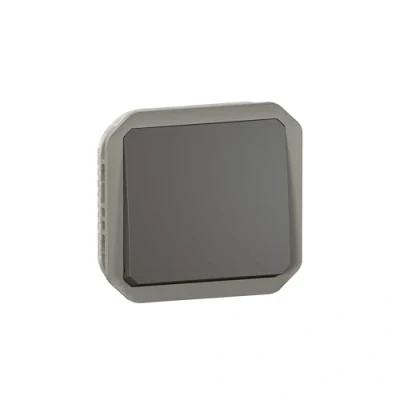 Image de bouton poussoir inverseur no/nc anthracite composable legrand plexo 069841l