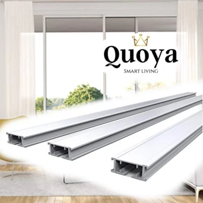 Image de Quoya rail de rideau intelligent QL500 Ensemble rails rechange 1 mètre (1 m, joint 10 cm)